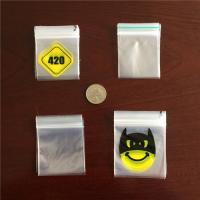 LDPE clear apple mini zipper bag A